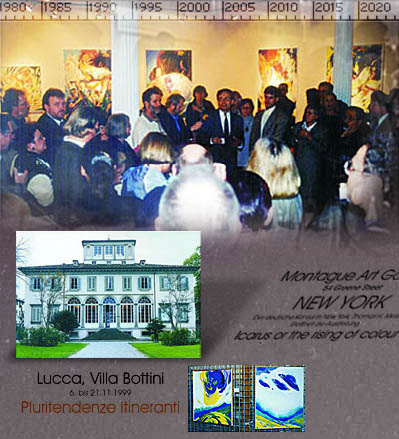 ab 1980: Ausstellungen in New York und Italien
